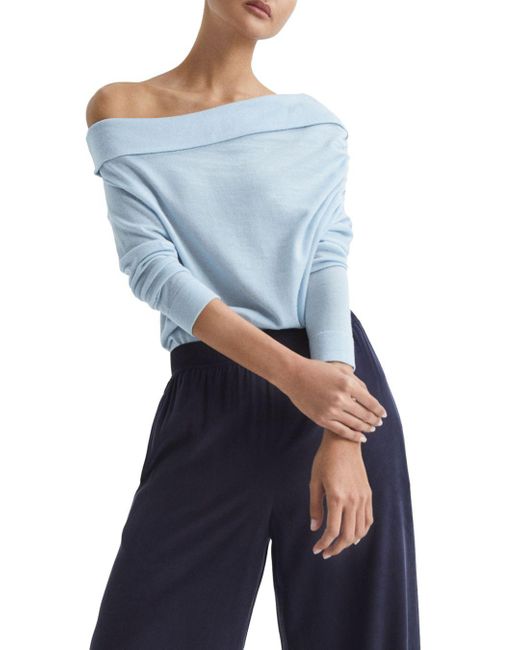 reiss off shoulder sweater