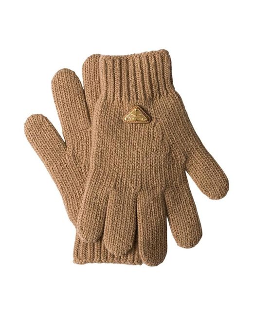 Prada Natural Wool Gloves