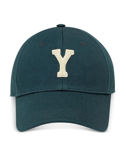 Saint Laurent Green Y Varsity Cap for men