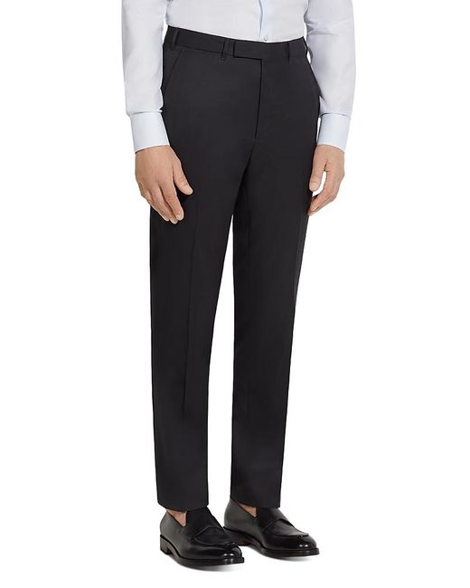 Zegna Black Centoventimila Slim Fit Wool Pants for men