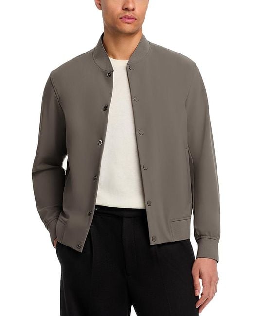 Theory Gray Murphy Bomber Jacket for men