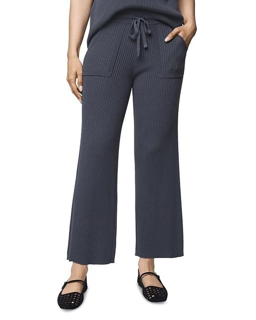 Splendid Blue Georgie Ribbed Drawstring Pants