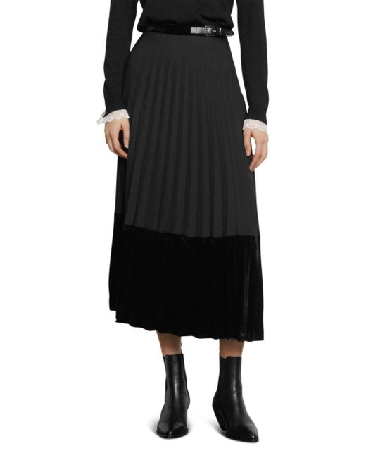 mid length pleated skirts 70