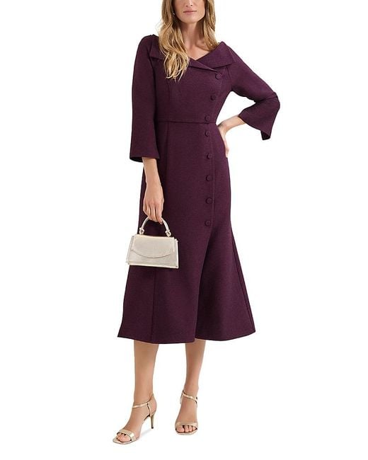 phase eight dress purple Phase Eight Clarra Floral Midaxi Dress Purple Size 6