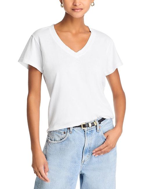 PERFECTWHITETEE White Hendrix V Neck Tee