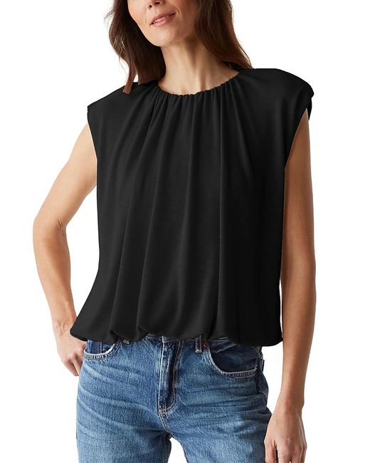 Michael Stars Black Cindy Bubble Top