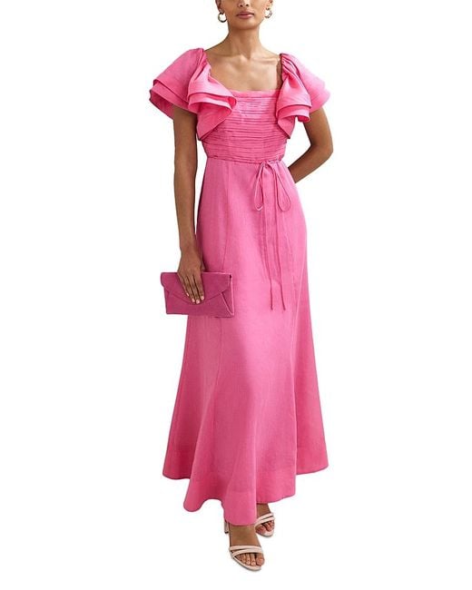 Phase Eight Pink Rhianna Midi Dress