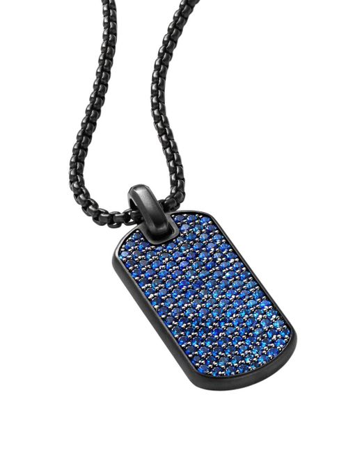 Sterling Silver Pavé Streamline® Tag 