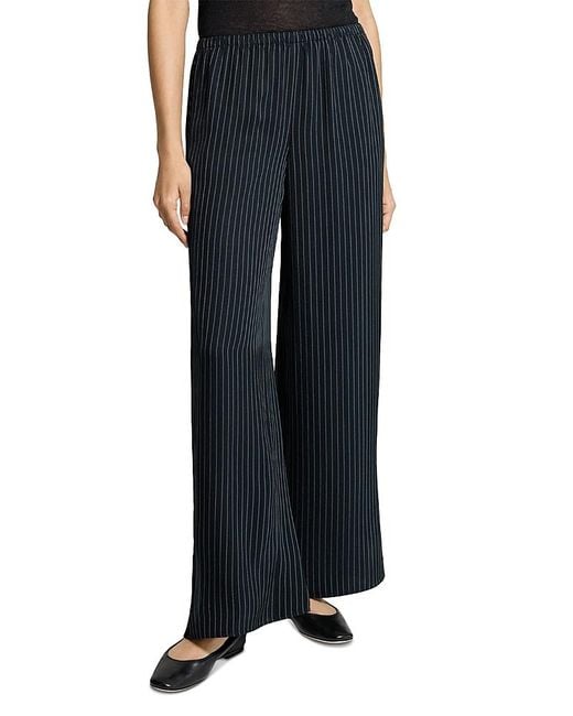 Theory Blue Pull On Straight Pants