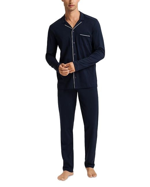 Hanro Blue Night & Day Pajama Set for men