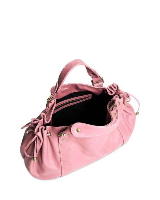 Gerard Darel 24h Large Pink Leather Handbag | Lyst