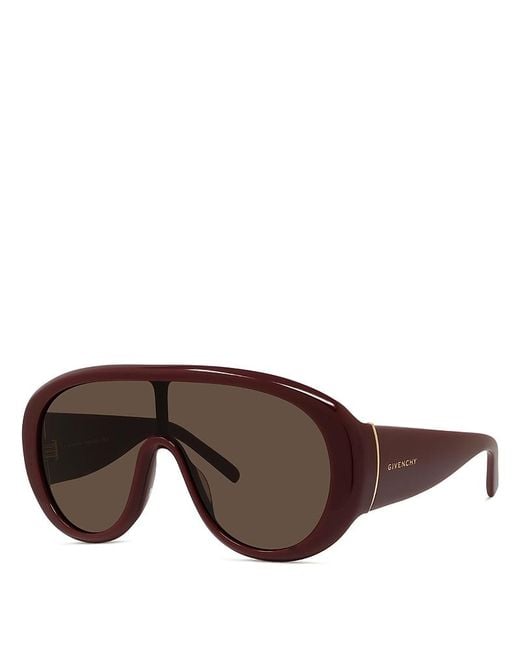 Givenchy Brown Mask Sunglasses, 136Mm