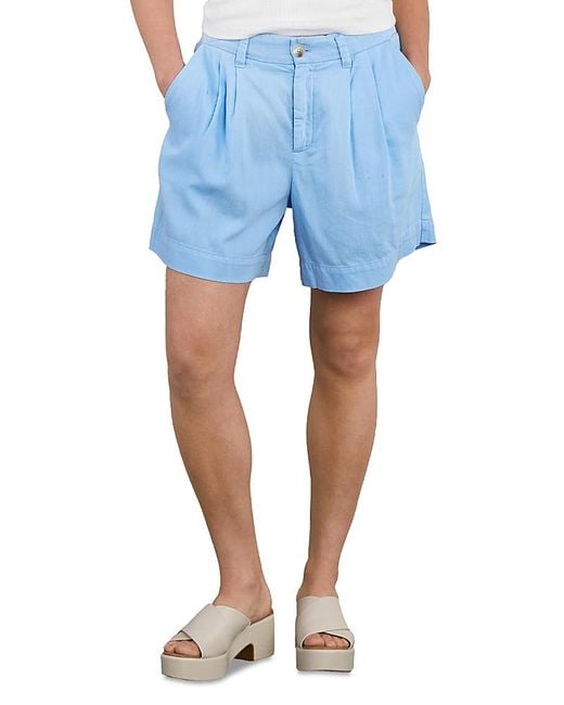 BILLY T Blue Soft Long Shorts