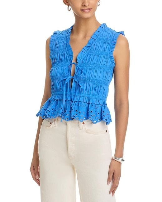 Rails Blue Martine Top