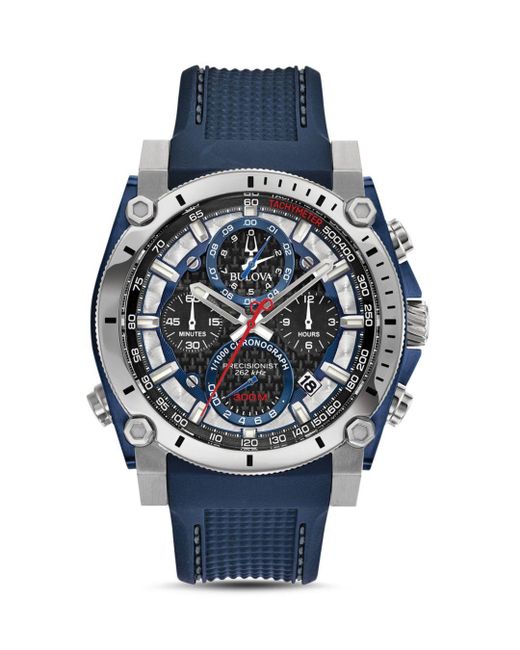 Bulova Precisionist Champlain Chronograph in Blue for Men | Lyst