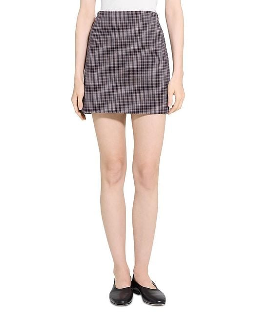 Theory Multicolor Miniskirt