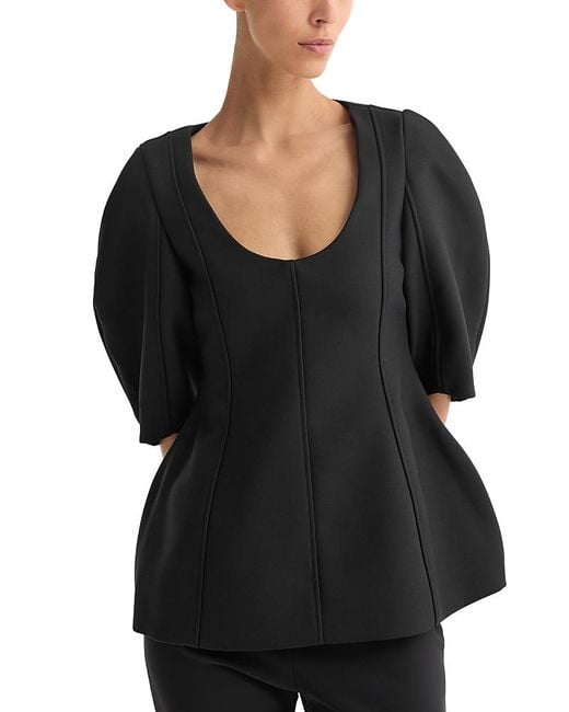 Rohe Black Sculptural Top