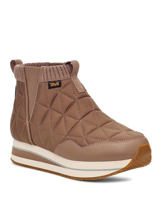 Teva Brown Reember Mid Platform Sneakers