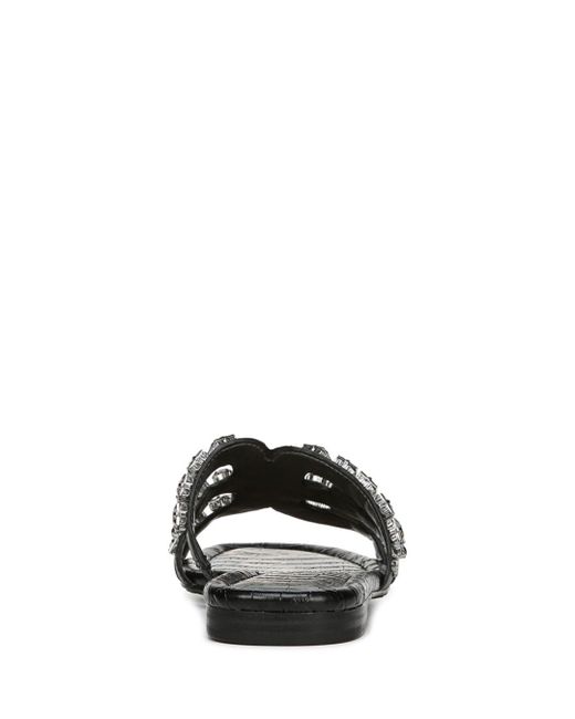 pre order best new images of Sam Edelman Bay 2 Embellished Slide Sandal in Black Leather (Black ... pre order best new images of Sam Edelman Bay 2 Embellished Slide Sandal in Black Leather (Black ...