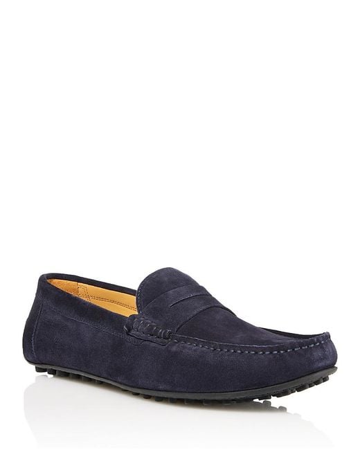 Peter Millar Blue Suffolk Suede Driver for men