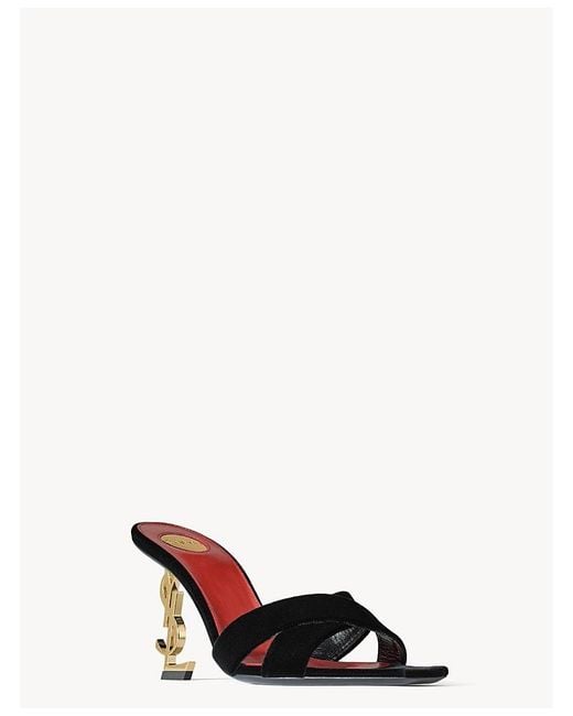Saint Laurent White Opyum Mules