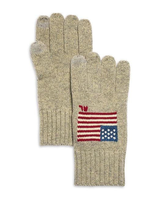 Polo Ralph Lauren White Flag Gloves for men