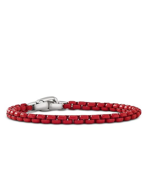 David Yurman Red Box Chain Bracelet for men