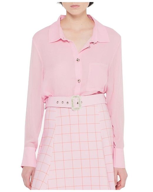AS by DF Pink Leo Blouse