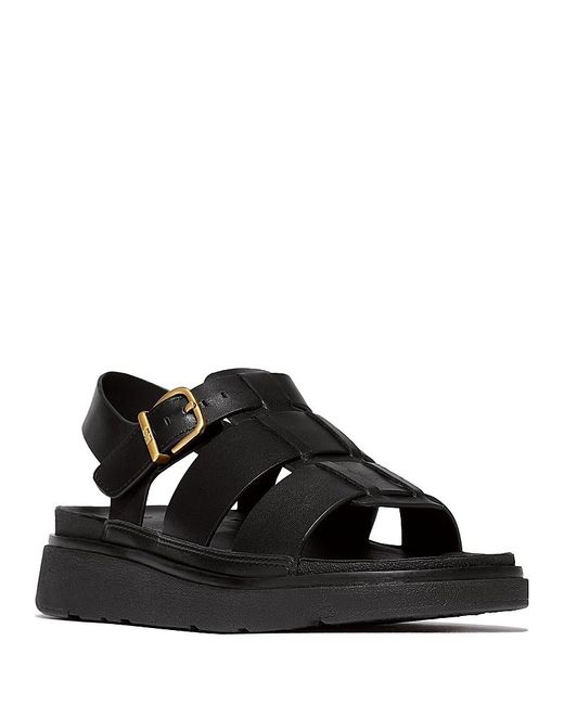 Fitflop Black Gen-Ff Fisherman Sandals