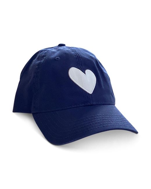 Kerri Rosenthal Cotton Heart Baseball Cap in Blue | Lyst