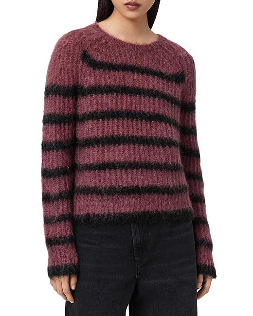 AllSaints Red Riga Sweater