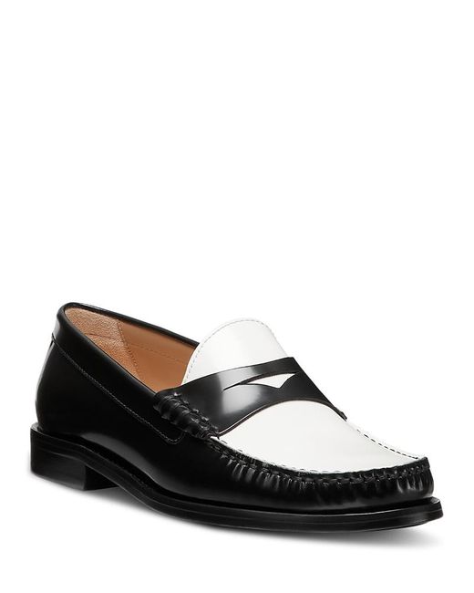 Stuart Weitzman White Lottie Loafer Flats