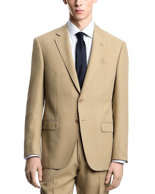 Emporio Armani Natural Regular Fit Micro Ribbed Blazer for men
