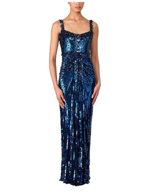 Jenny Packham Women's Blue Cavalla Gown