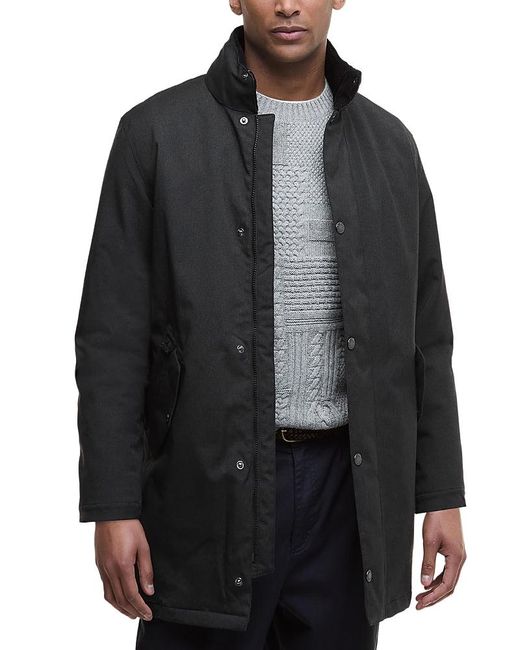 Barbour Black Powell Waterproof Jacket for men