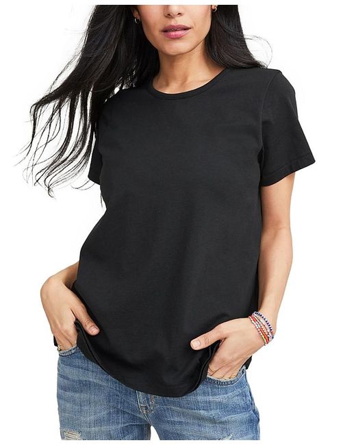 Hatch Collection Black The Maternity Luxe Nursing Friendly Tee