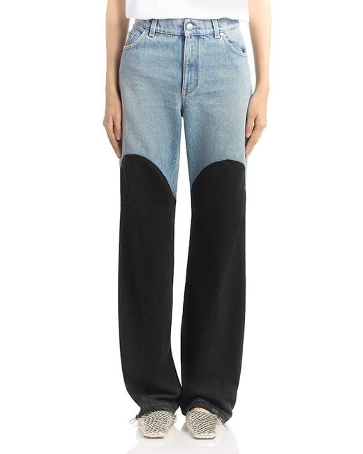 Stella McCartney Blue Patchwork Jeans