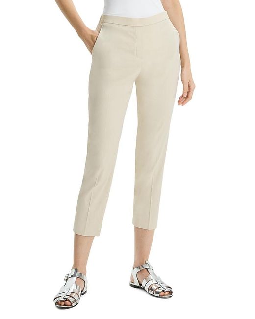 Theory Natural Treeca 'Good Linen' Pull-On Pants