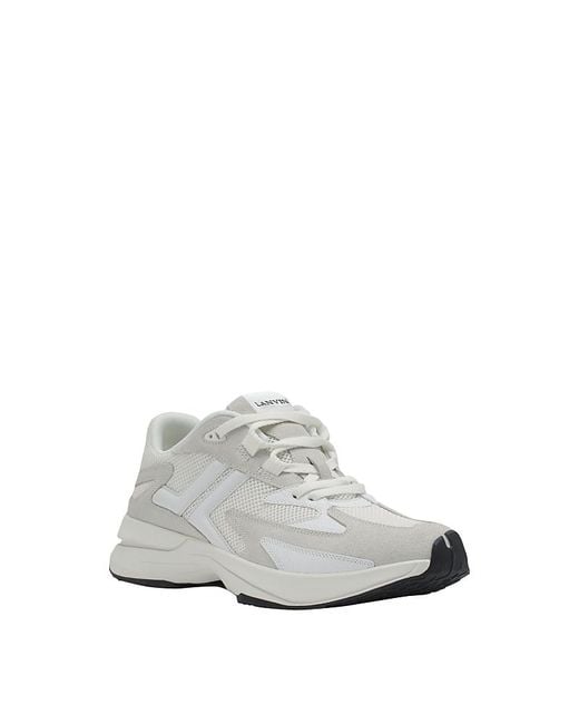 Lanvin White Jla Mesh Sneakers