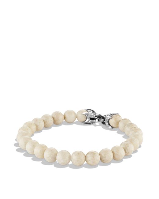 DAVID YURMAN Women's White Agate Spiritual Bead Bracelet $395 NEW 