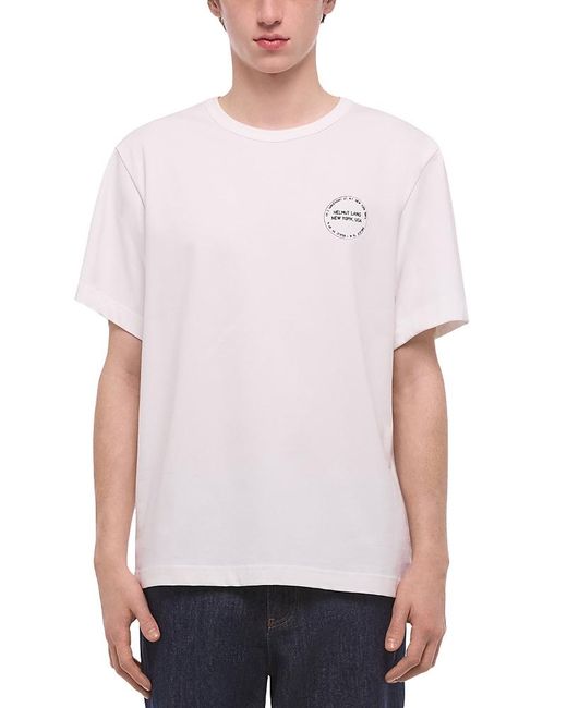Helmut Lang White Stamp Collage Tee for men