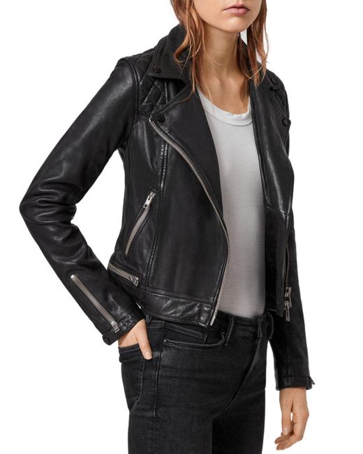 allsaints cargo quilted leather biker jacket