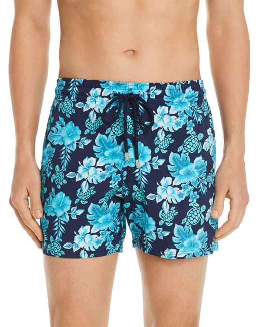 flower swim trunks