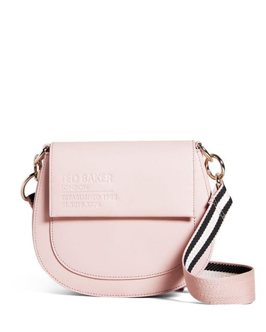 Ted Baker Darcell Leather Crossbody in Pale Pink (Pink) Lyst