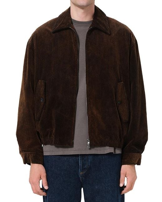 Agolde Black Torres Corduroy Jacket for men