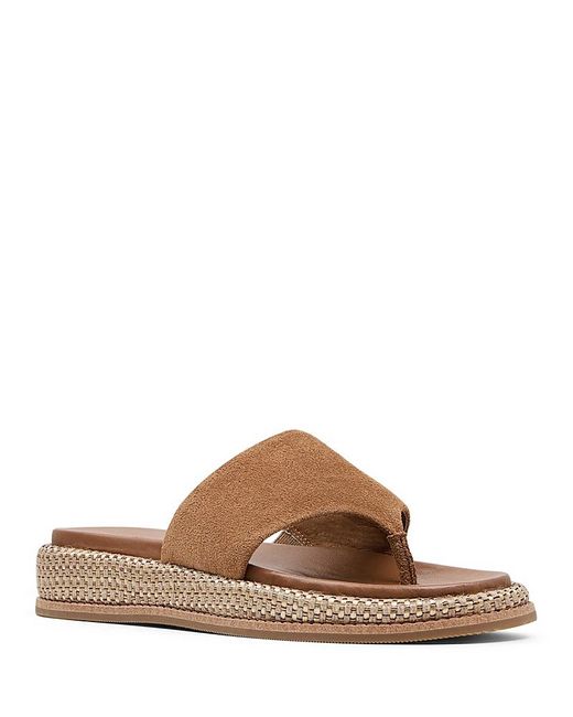 Donald J Pliner Brown Aneeta Wedge Sandals