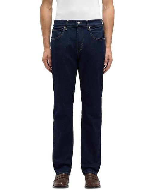 7 For All Mankind Blue The Straight Fit Jeans for men