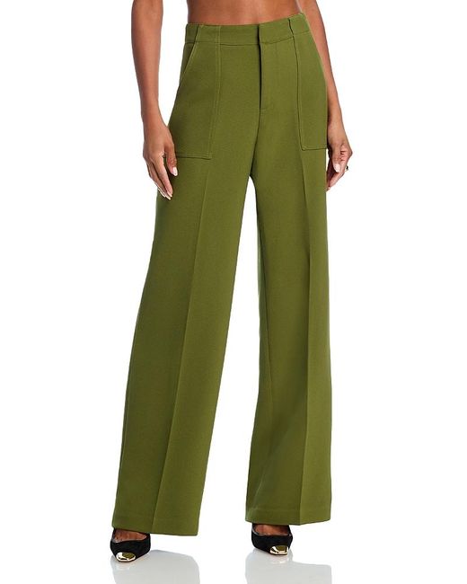 Aqua Green Wide Leg Pants