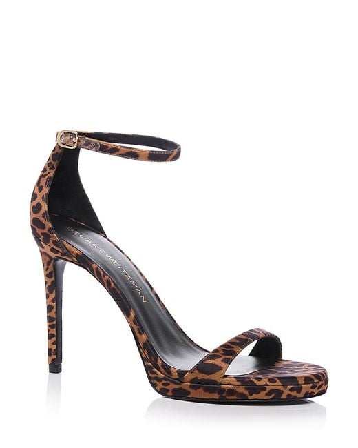 Stuart Weitzman Multicolor Nudist Platform Sandals