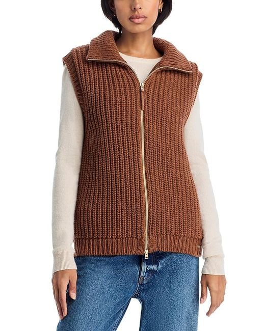 Herno Brown Knitted Vest